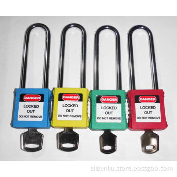 Long shackle Xenoy safety padlock